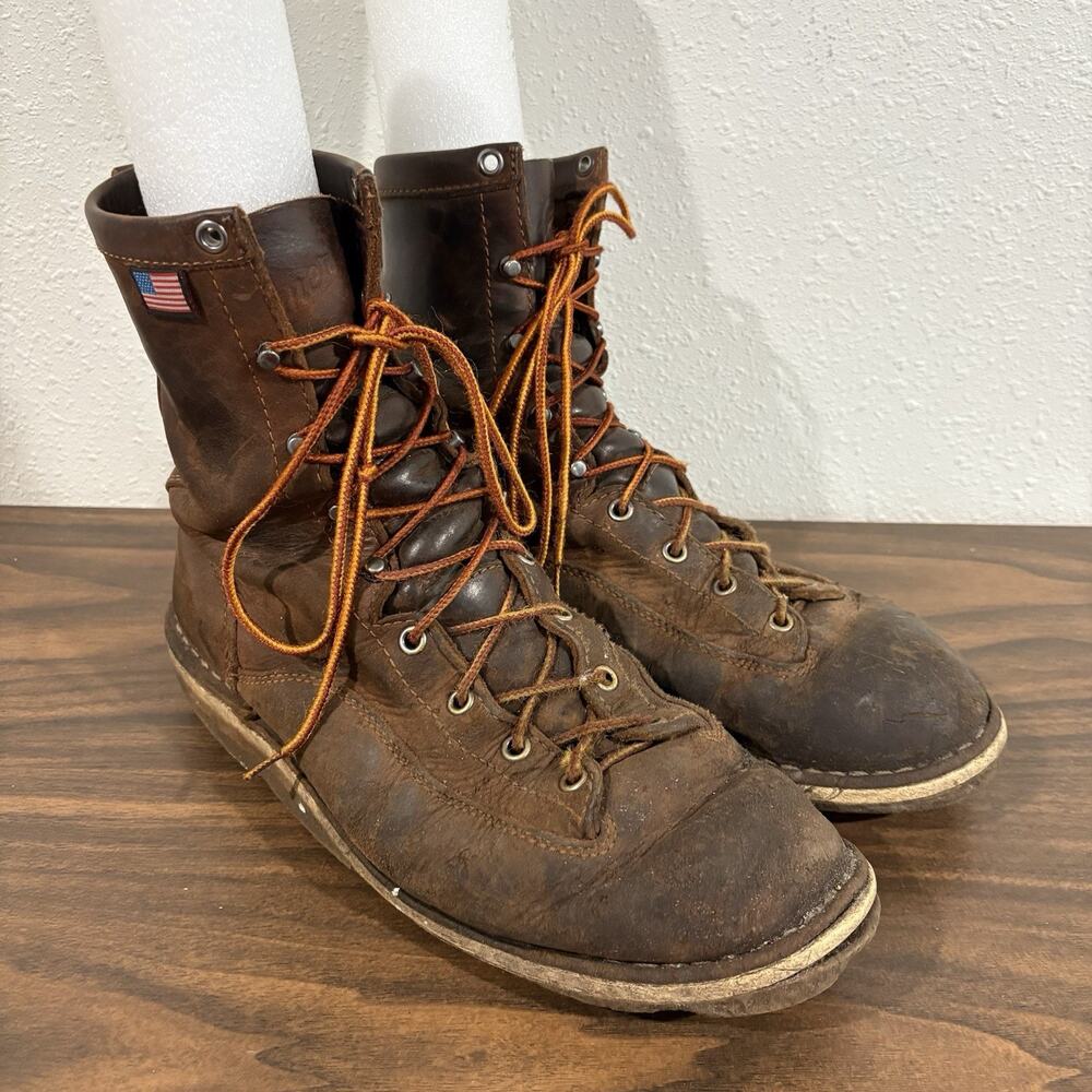 Danner Bull Run‎ 8" Soft Toe Boot Brown Cristy Mens Size 9.5 EE READ DESCRIPTION